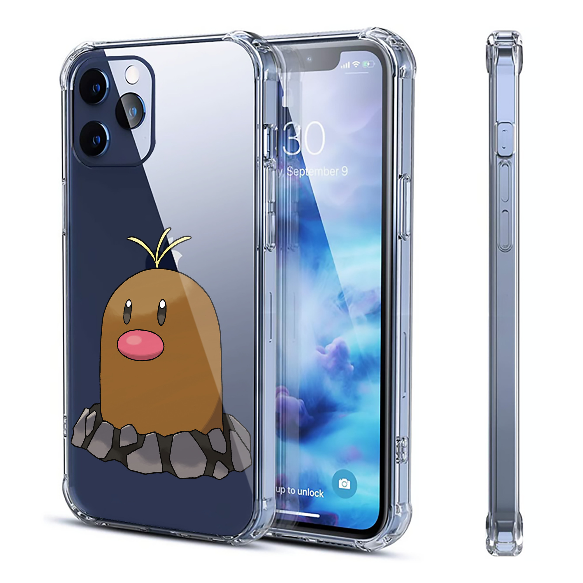 （画像用） ポケットモンスター Pokémon 【iPhone 12シリーズ対応】透明スマホケース（クリアソフトケース）